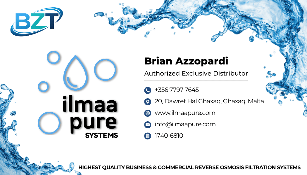 Ilma Pure business card — front