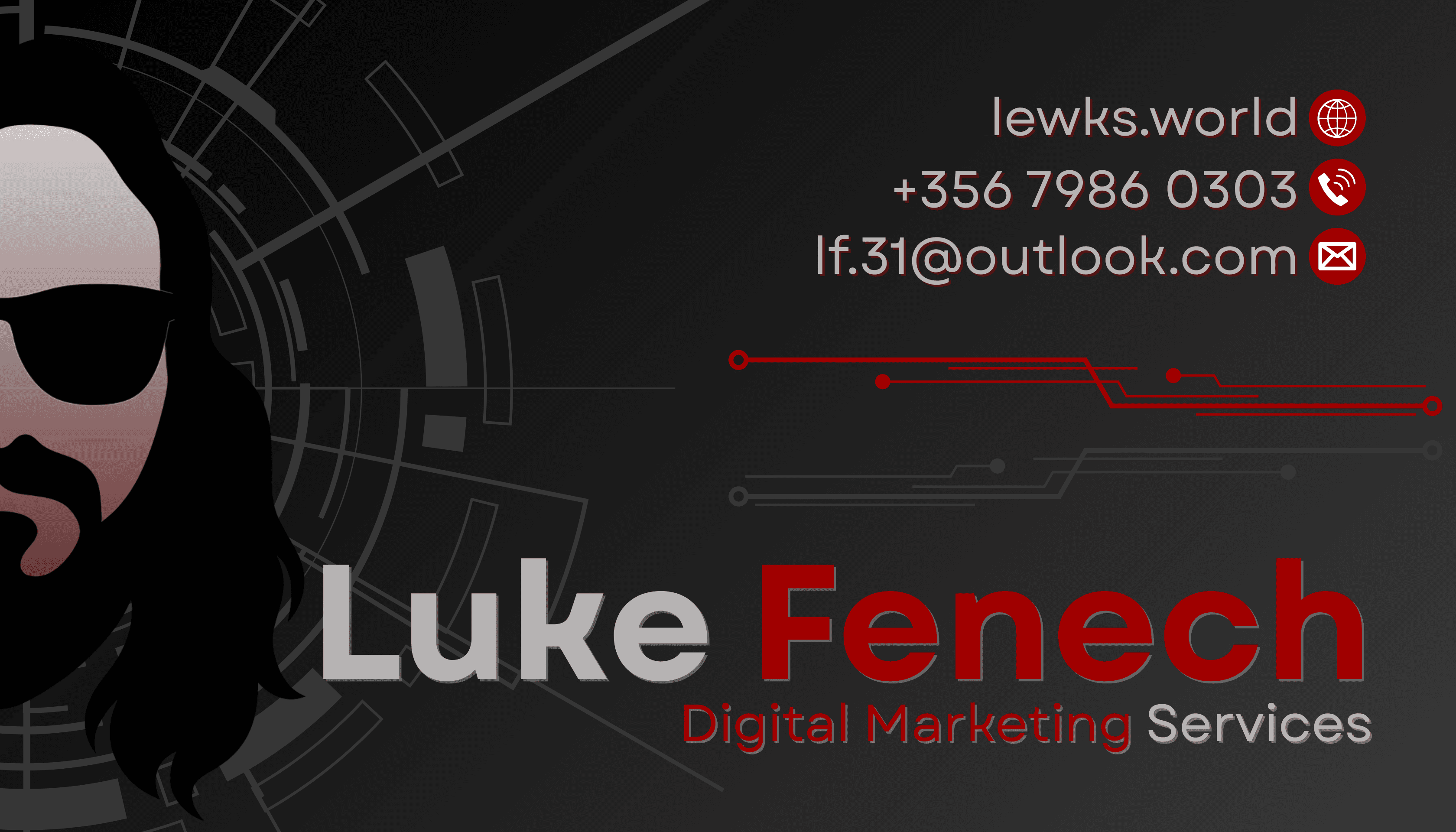 Lewk business card — front