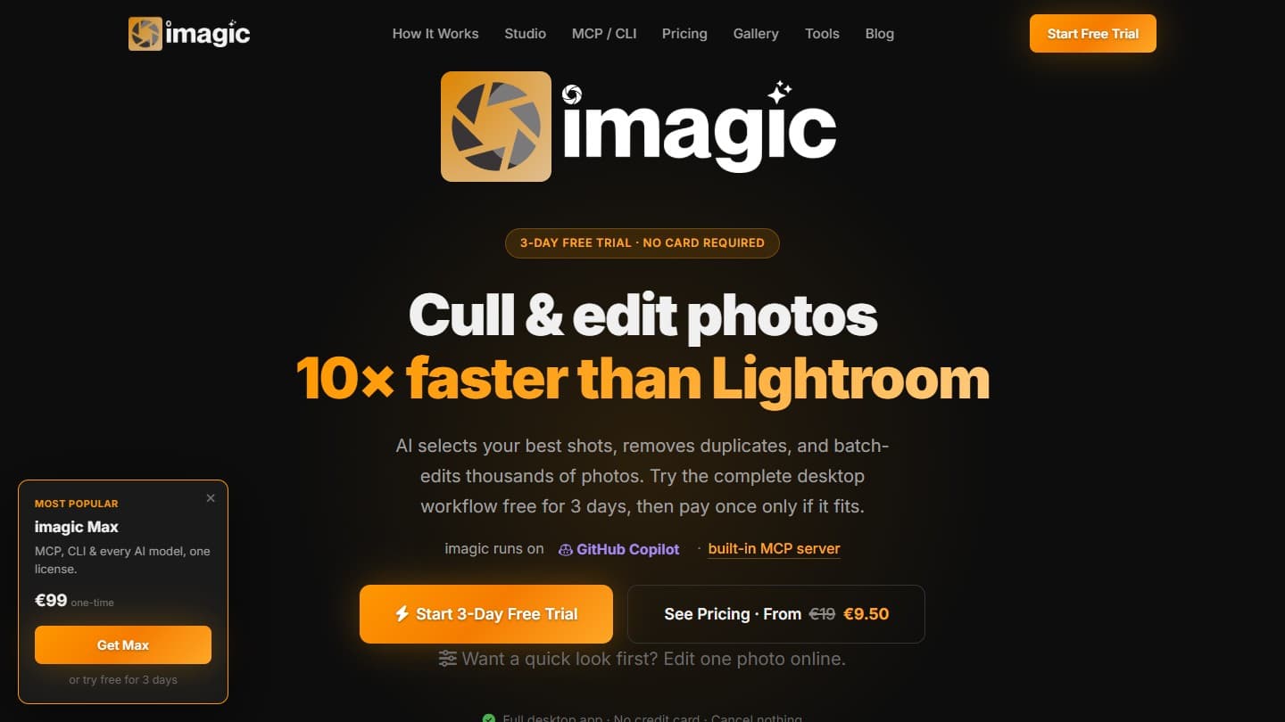 Imagic.ink website preview